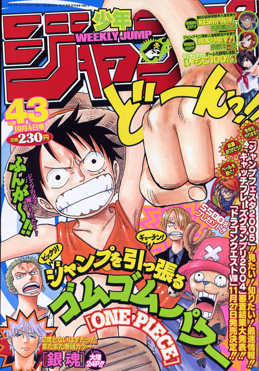 週刊ジャンプ 43号 2004年 ONE PIECE Weekly Shonen Jump 43/2004 One Piece