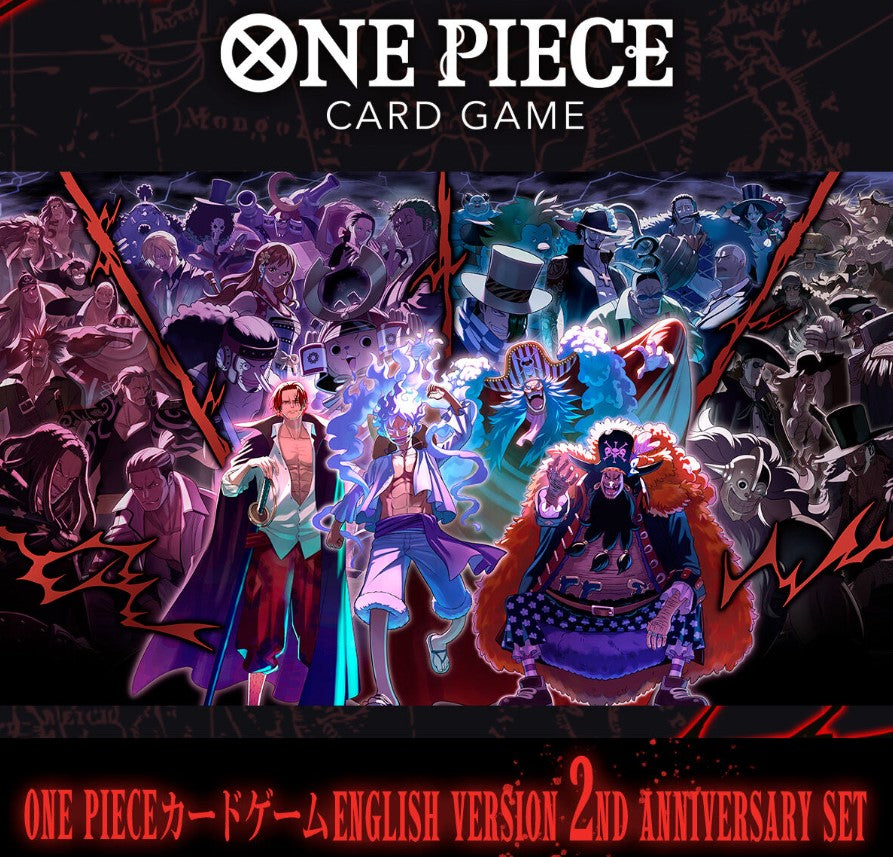 one piece card game english or japanese One Piece Card Game 2nd Anniversary Set English Ver. Japanese Cards