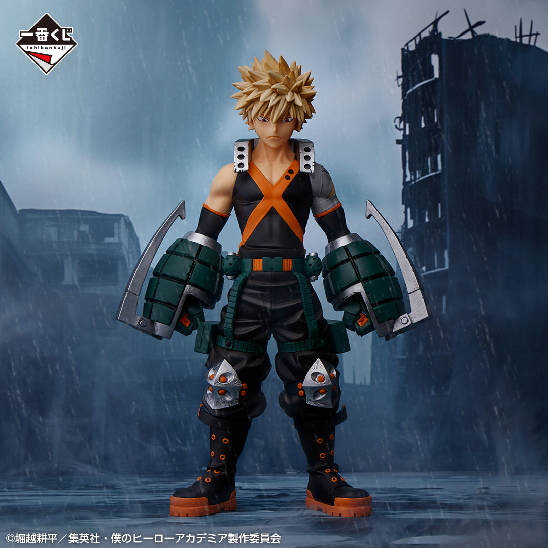 Produktbild von My Hero Academia Katsuki MHA Figurine Ichibansho Katsuki Bakugo Fighting Heroes Feat. One's Justice Bandai Izuku Midoriya Many Years