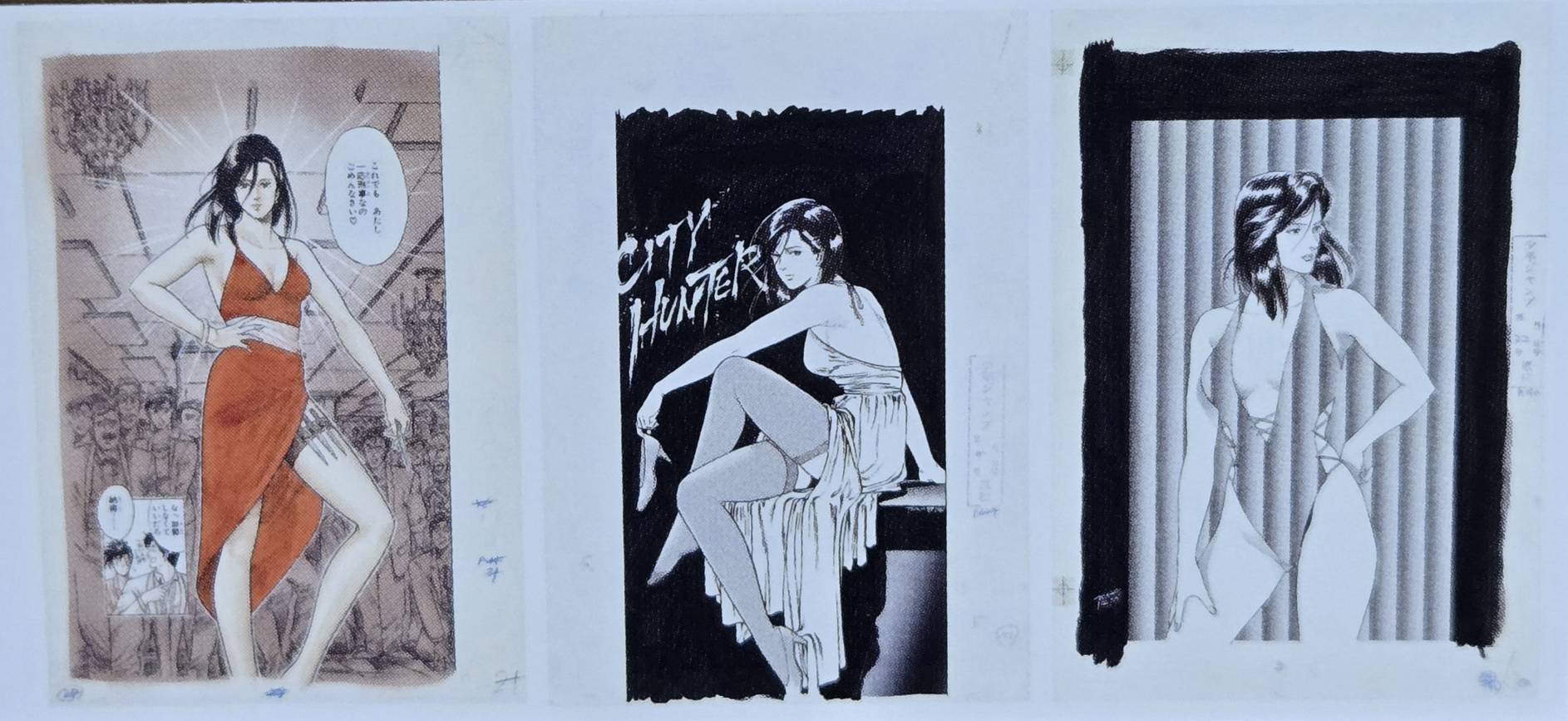 Genga Manuscript City Hunter C Ver. City Hunter Exhibition Forever City Hunter Set 3Pcs