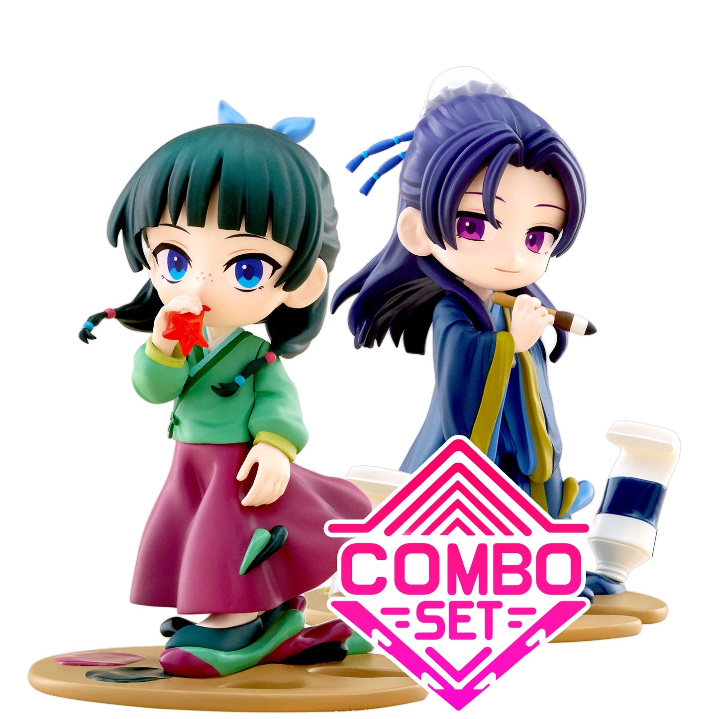 Statuetta Mao Mao e Jinshi PalVerse, set combinato di quaderni del farmacista 