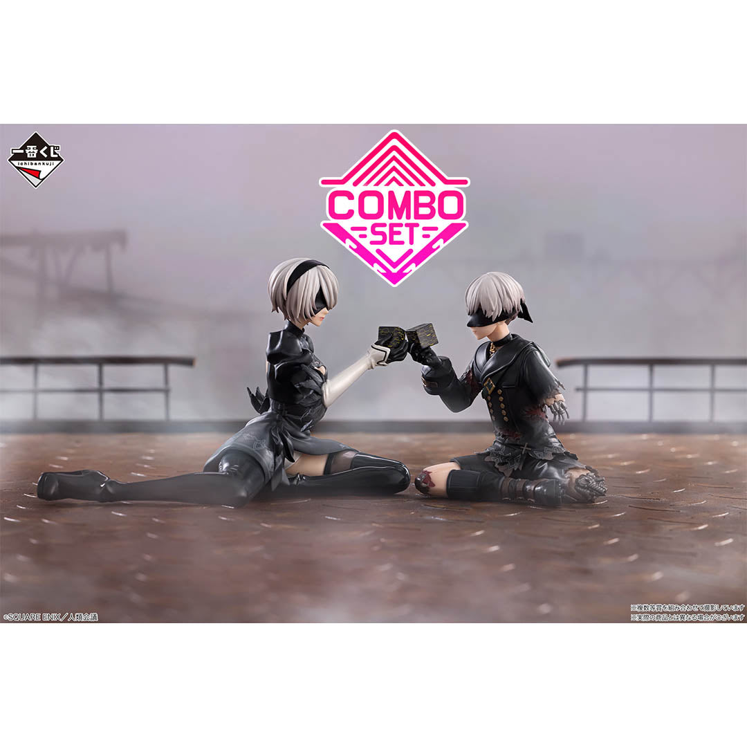 Figurine 2B & 9S (B&C) Ichiban Kuji Nier:Automata Ver1.1a Gloire a L'Humanite Combo Set
