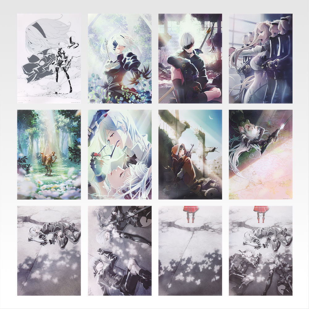 Clear Poster Nier:Automata (F) Ichiban Kuji Nier:Automata Ver1.1a Gloire a L'Humanite Set Complet