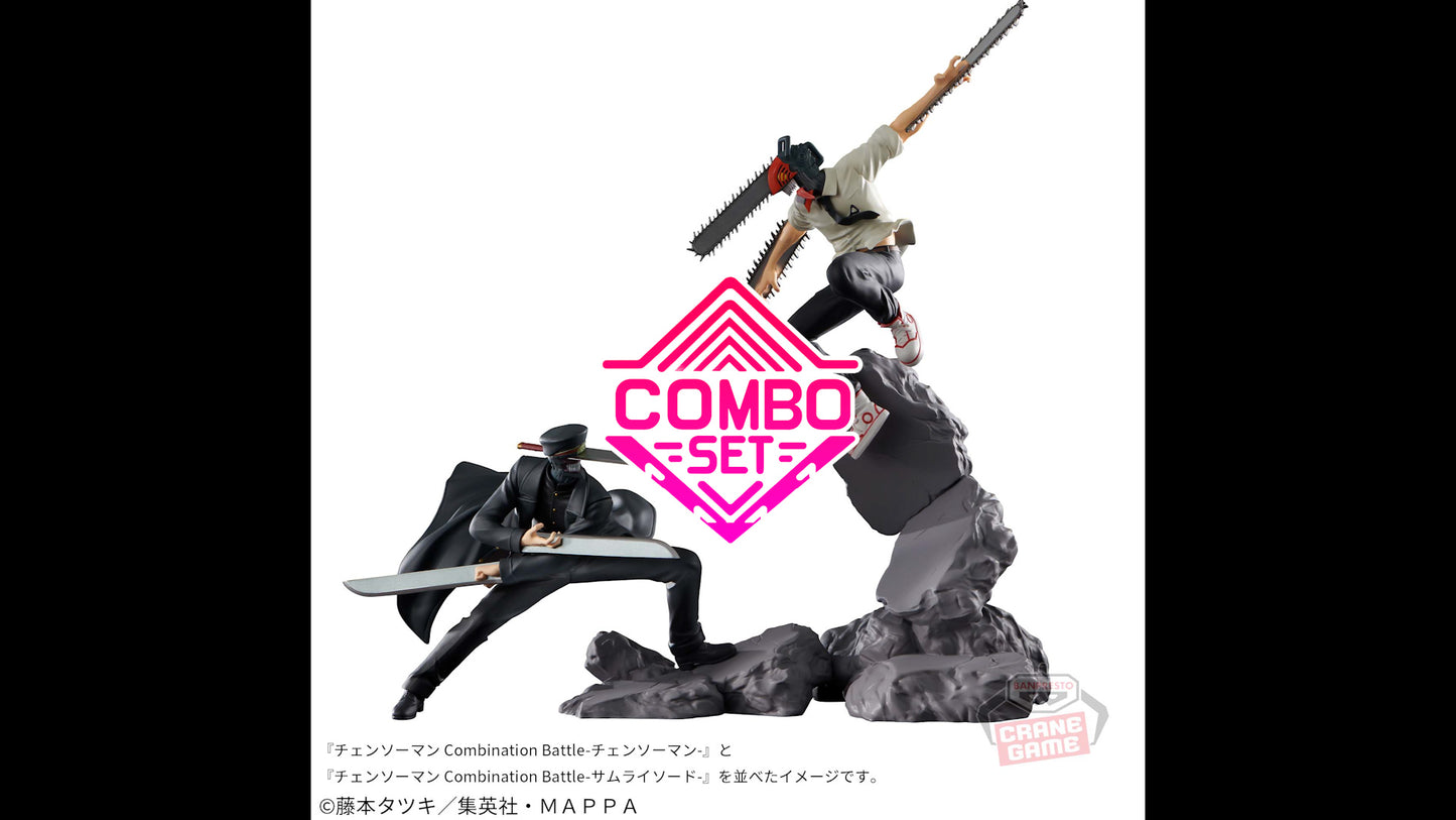 Figurine Chainsaw Man Vs Katana Man Combination Battle Chainsaw Man Combo Set