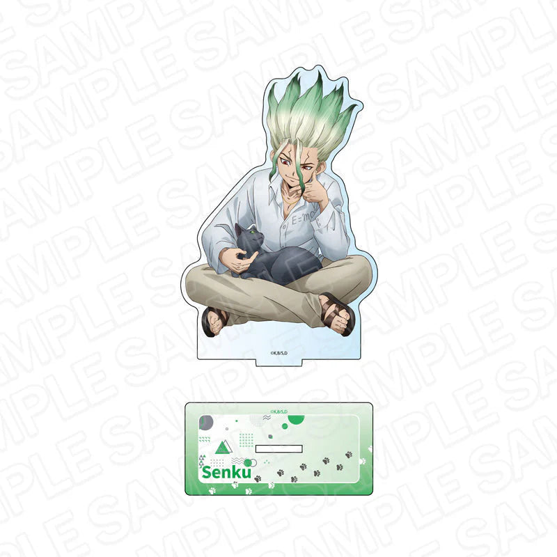 Acrylique Stand Senku Ishigami with cat Ver. Dr Stone