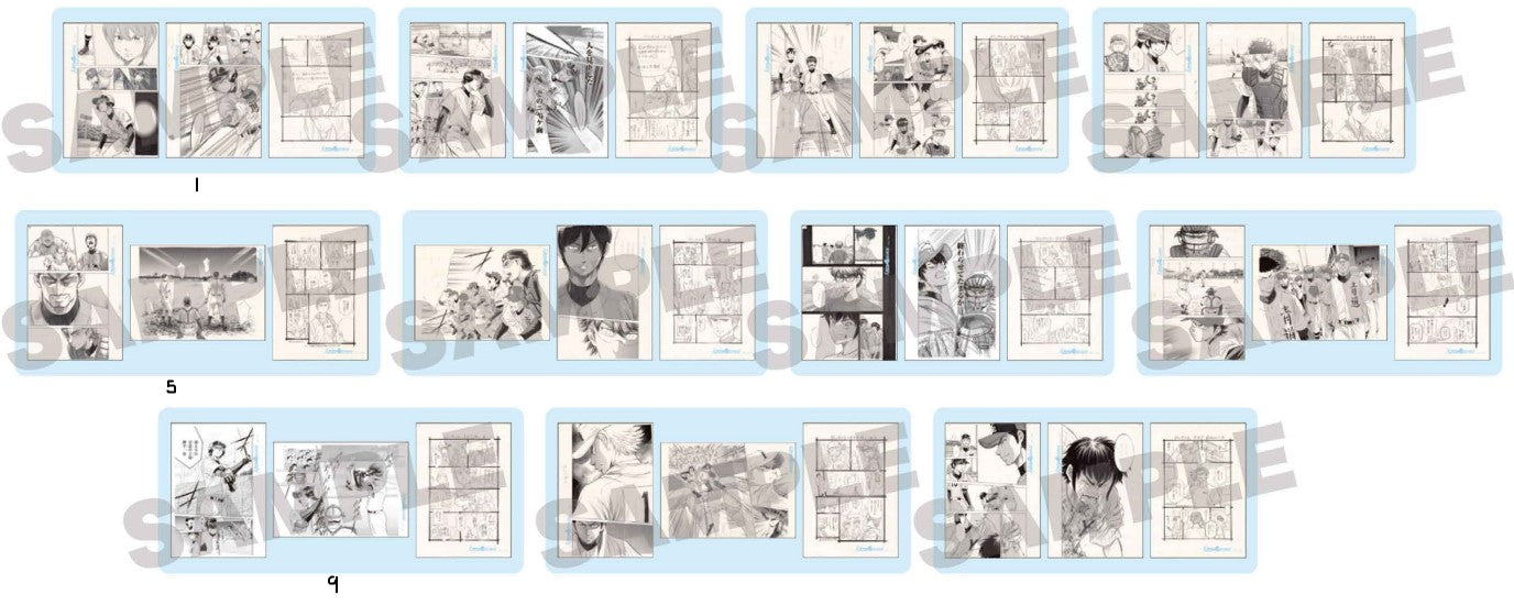 Genga Manuscript Ace of Diamond Exhibition Act II Au Choix Set 3Pcs