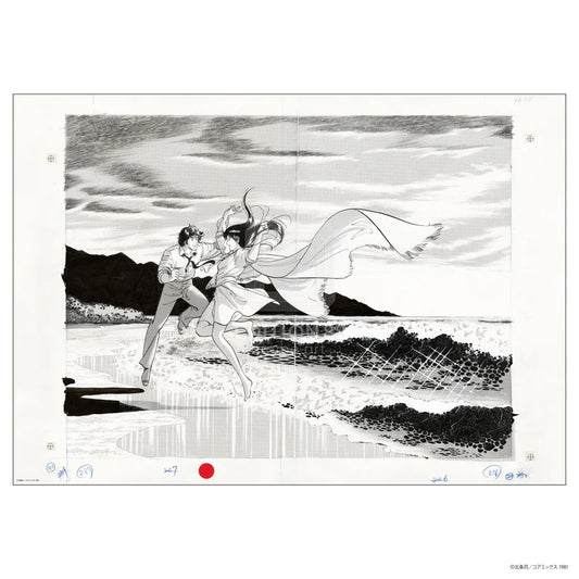 Genga Manuscript Cat's Eyes Final Scene Cat's Eyes 40th Anniversary Original Art Exhibition