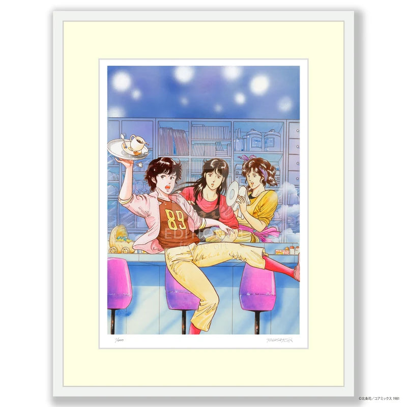 Tableau Signee Cat's Eyes 40th Anniversary Original Art Exhibition Au Choix