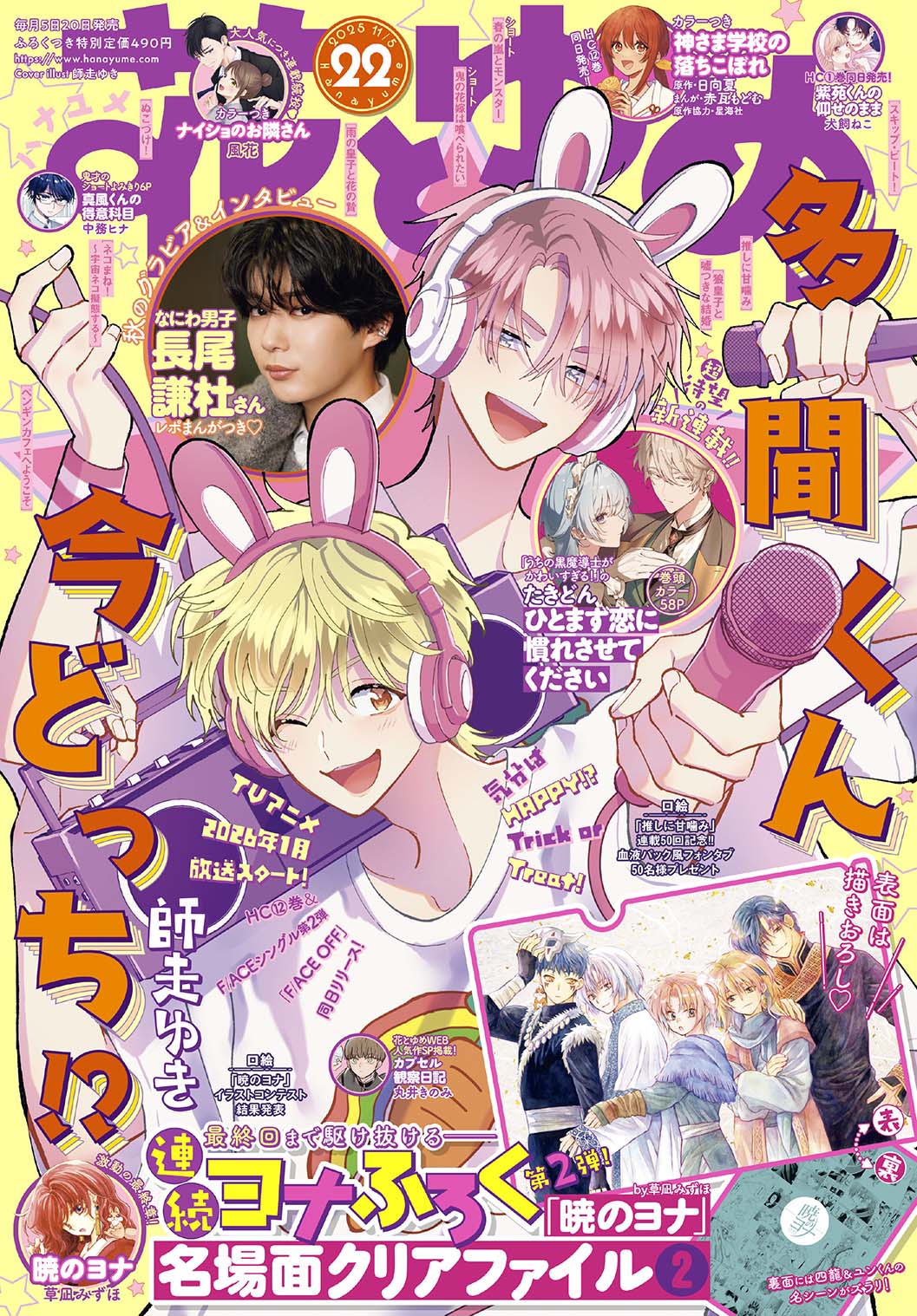 Hana to Yume Magazine 22/2025 Akatsuki no Yona + Genga Yona B5