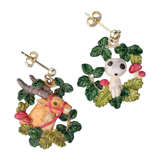 Boucles d'oreilles (piercing) Yakuru et Kodama Princess Mononoke Ghibli