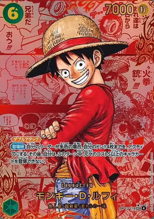 OP13-118 SEC Red Super Parallel One Piece Card Game