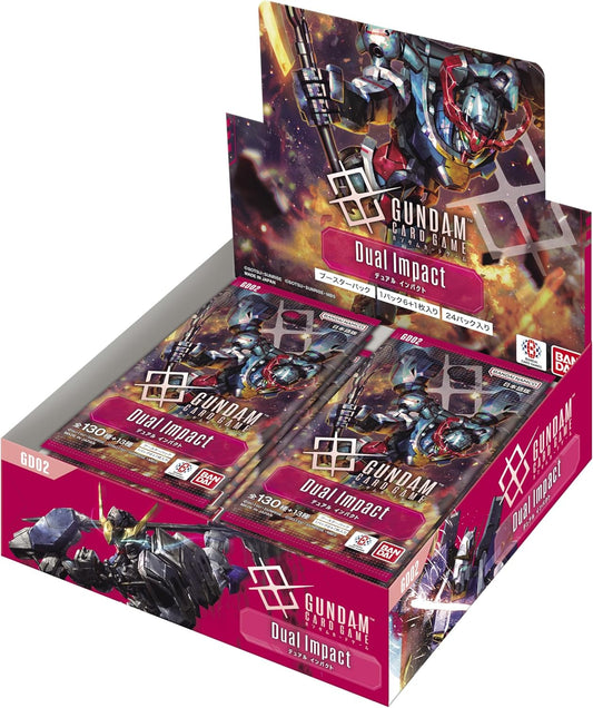 Display Gundam Card Game Dual Impact GD02 Mobile Suit Gundam