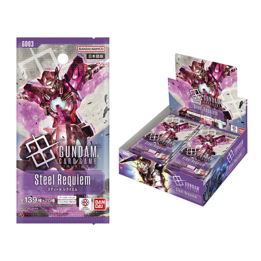 Display Gundam Card Game Steel Requiem GD03 Mobile Suit Gundam
