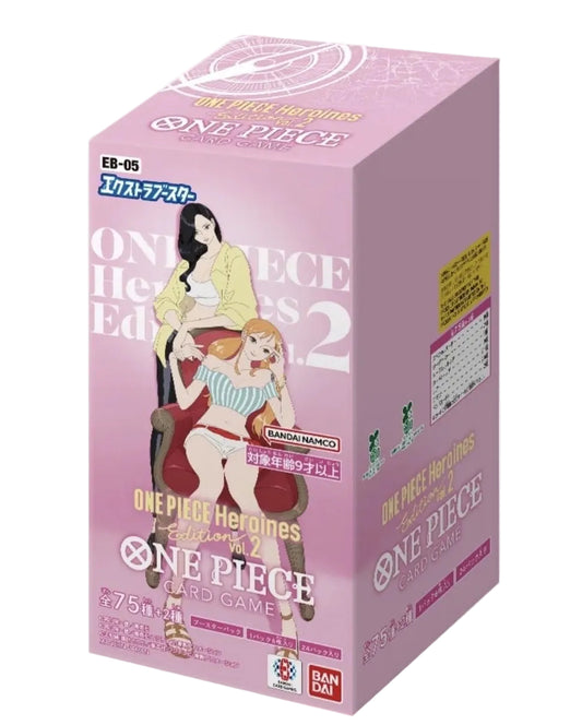 Display One Piece Card Game EB-05 Extra Booster Heroines Edition Vol.02