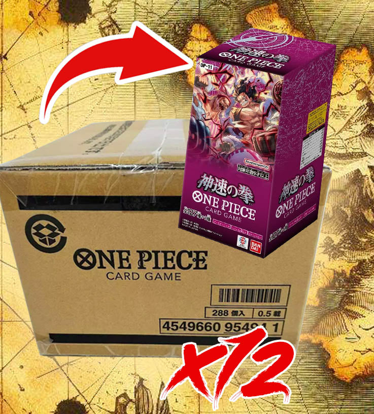 Carton Display One Piece Card Game OP-11 Godspeed Fist 12Pcs