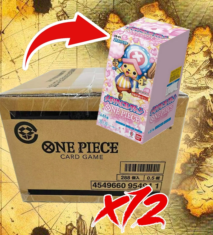 Carton Display One Piece Card Game EB-01 Extra Booster Memorial Collection 12Pcs