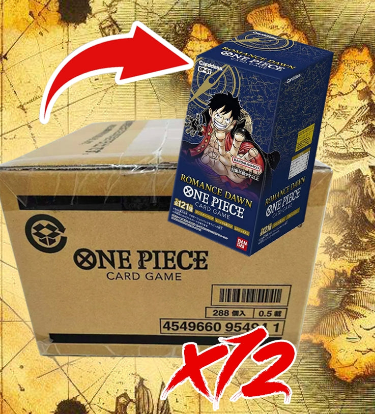 Carton Display One Piece Card Game OP-01 Romance Dawn 12Pcs