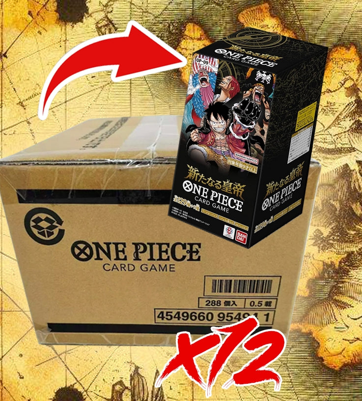 Carton Display One Piece Card Game OP-09 Four Emperors 12Pcs