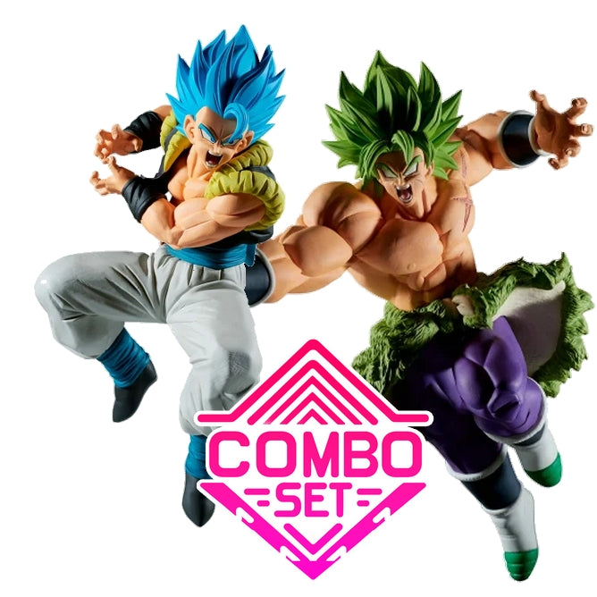 Figurine Super Saiyan God Gogeta VS Super Saiyan Broly Dragon Ball Super Match Makers Combo Set