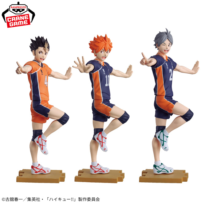 Figurine Hinata Shoyo & Nishinoya Yu & Sugawara Koshi Perfect Service Ver. Haikyuu Au Choix
