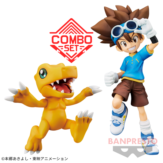 Figurine Taichi Yagami & Agumon DXF Digimon Combo Set