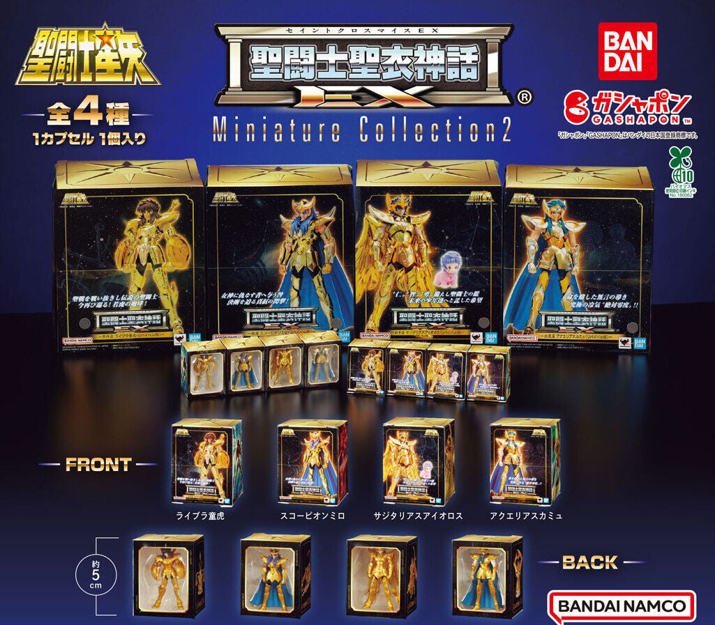 Figurine Saint Seiya Myth Cloth EX Gashapon Vol.02 Saint Seiya Set Complet 4Pcs
