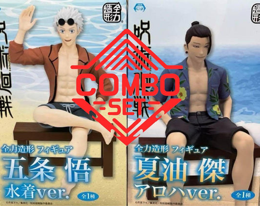 Figurine Satoru Gojo + Suguru Geto Ver.Aloha Luminasta Jujutsu Kaisen Combo Set