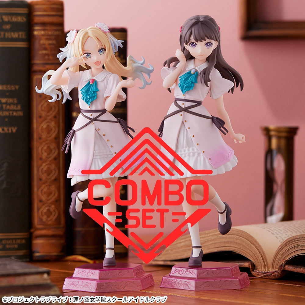 Figurine Rurino Osawa & Megumi Fujishima Decorate Collections Luminasta School Idol Project Combo Set