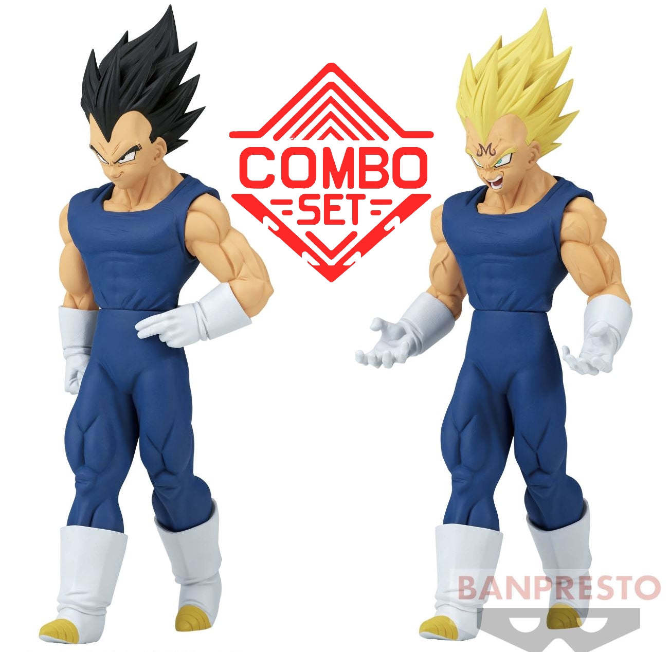 Figurine Vegeta (A) & (B) Solid Edge Works THE Departure 10 Dragon Ball Combo Set