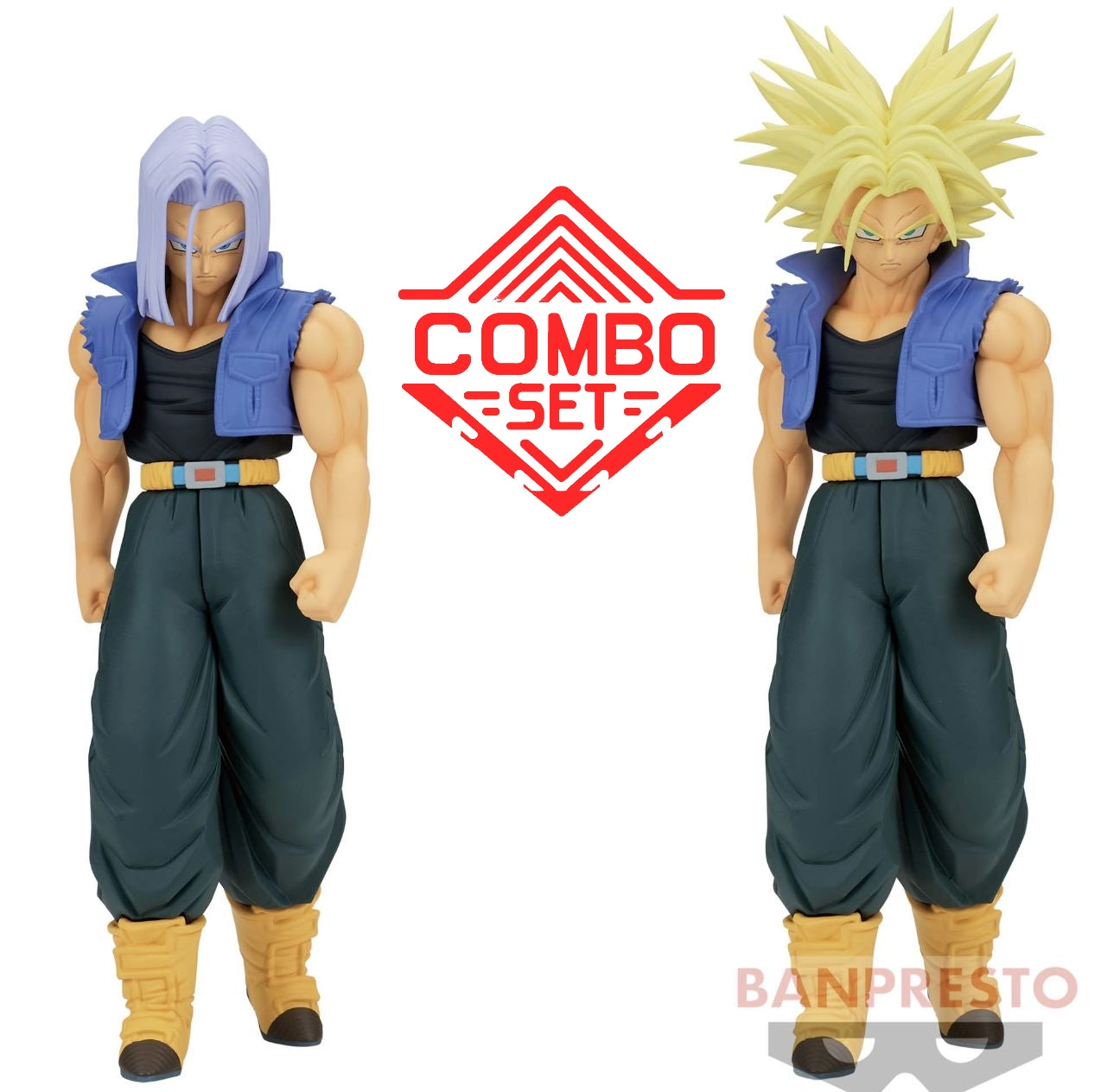 Figurine Trunks (A) & Trunks Ssj2 (B) Solid Edge Works THE Departure 11 Dragon Ball Combo Set