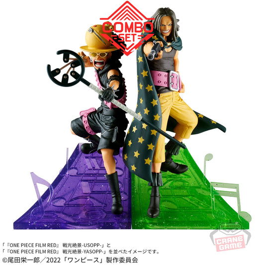 Figurine Usopp & Yasopp OP Film Red Spectacular Battle Scenery One Piece