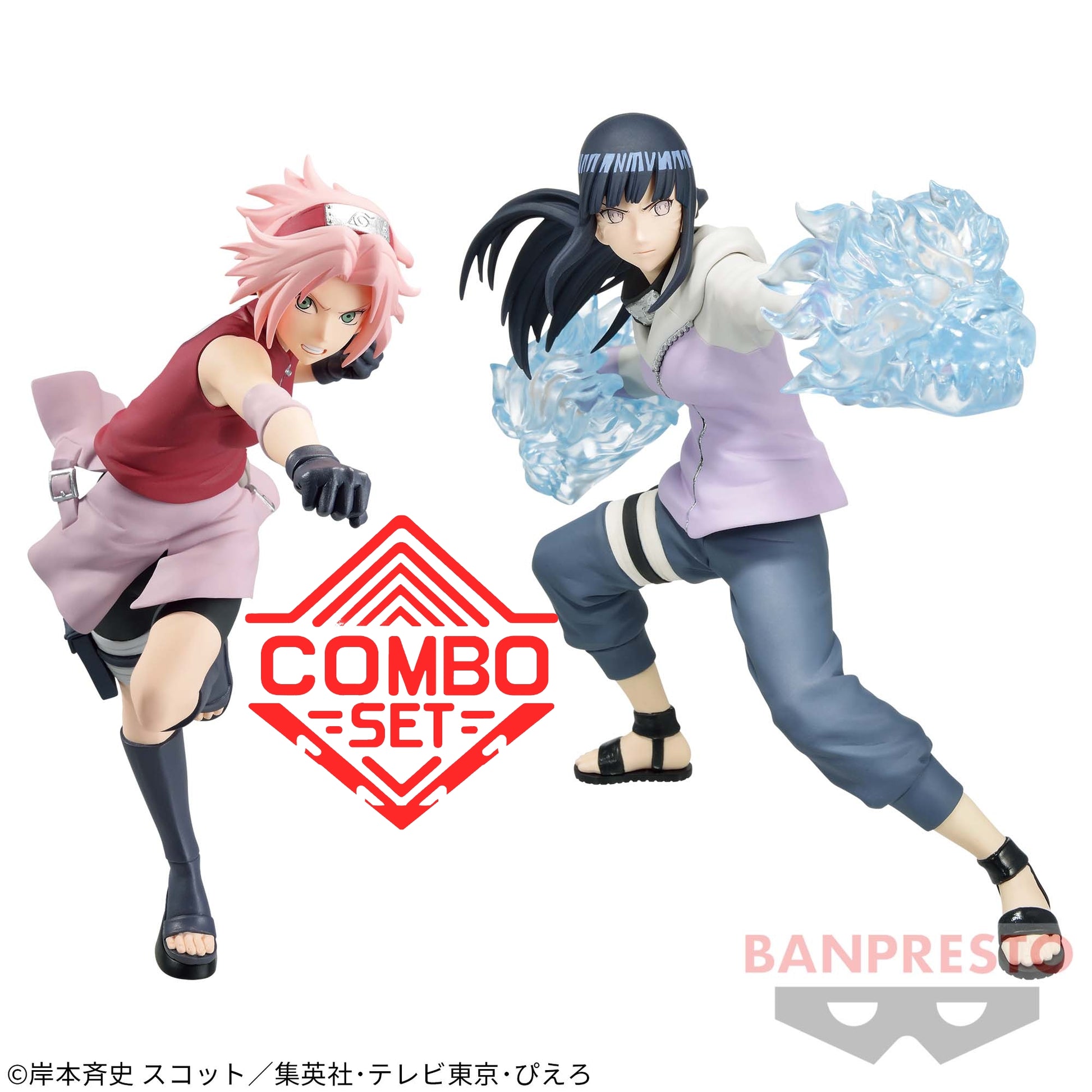 Figurine Haruno Sakura & Hyuga Hinata Vibration Stars Naruto Shippuden Combo Set