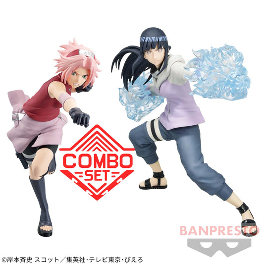 Figurine Haruno Sakura & Hyuga Hinata Vibration Stars Naruto Shippuden Combo Set