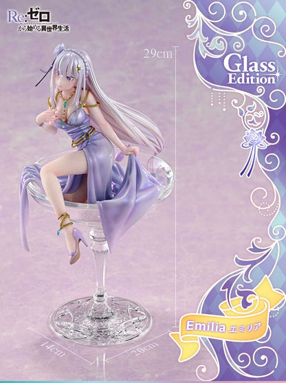 Figurine Emilia Glass Edition Re:Zero - Starting Life in Another World