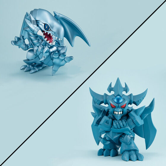 Figurine Dragon Blanc aux Yeux Bleus & Obelisk Megatoon Yu-Gi-Oh Combo Set