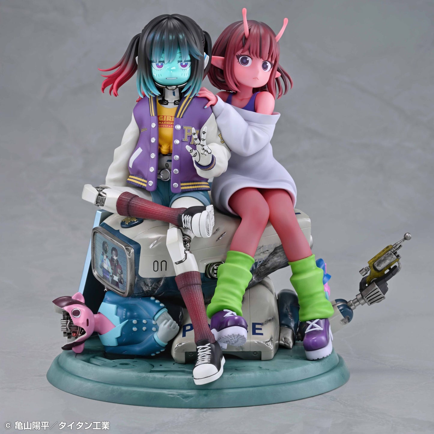 Figurine Chiharu & Makina Milky Subway The Galactic Limited Express