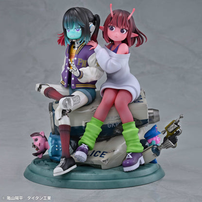 Figurine Chiharu & Makina Milky Subway The Galactic Limited Express