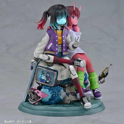 Figurine Chiharu & Makina Milky Subway The Galactic Limited Express
