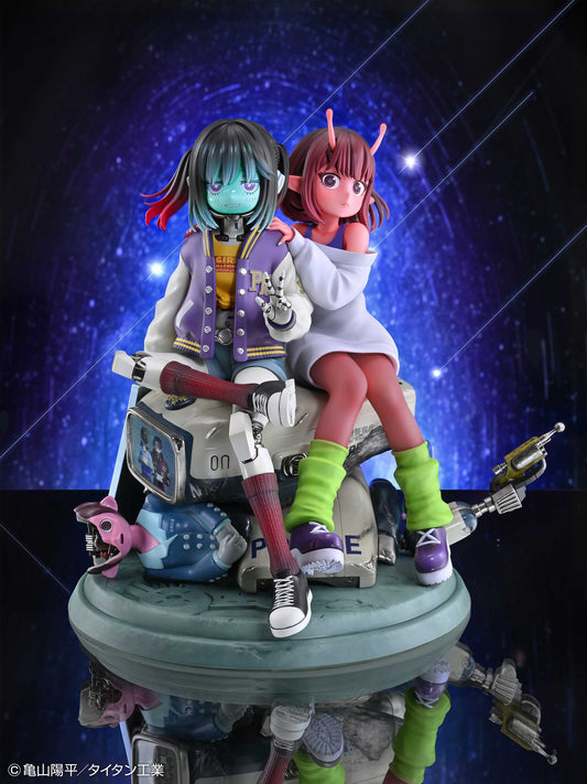 Figurine Chiharu & Makina Milky Subway The Galactic Limited Express
