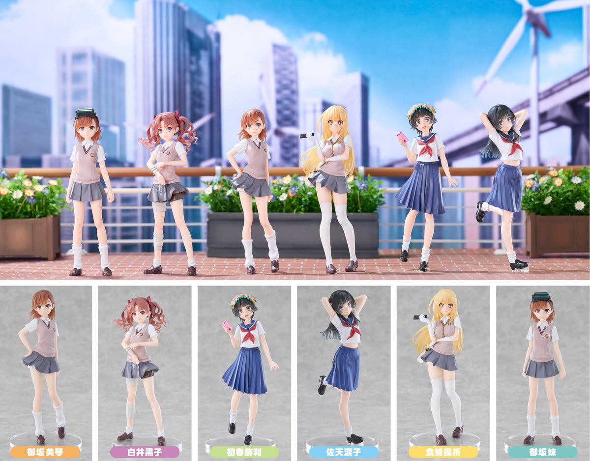 Figurine A Certain Scientific Railgun Chillfigg A Certain Scientific Railgun Set Complet