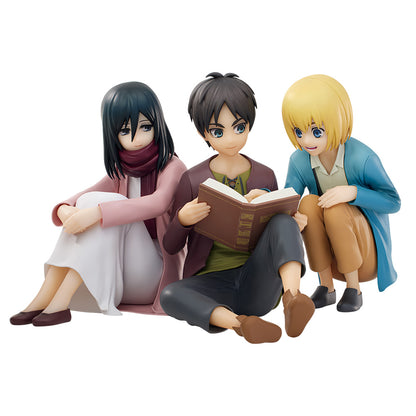 Figurine Eren & Mikasa & Armin (A) Ichiban Kuji Attack on Titan Rumbling