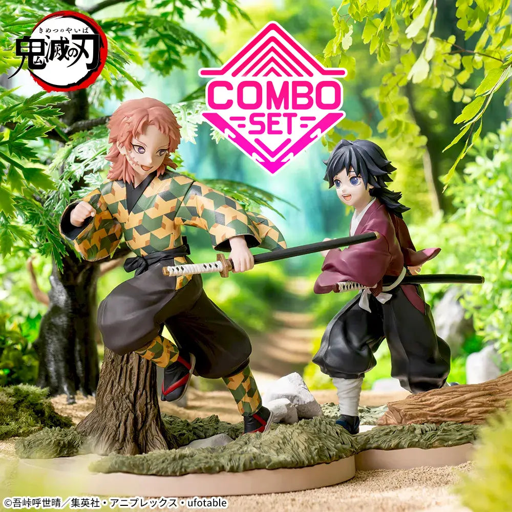 Figurine Sabito & Giyu Tomioka Xross Link Luminasta Demon Slayer Combo Set