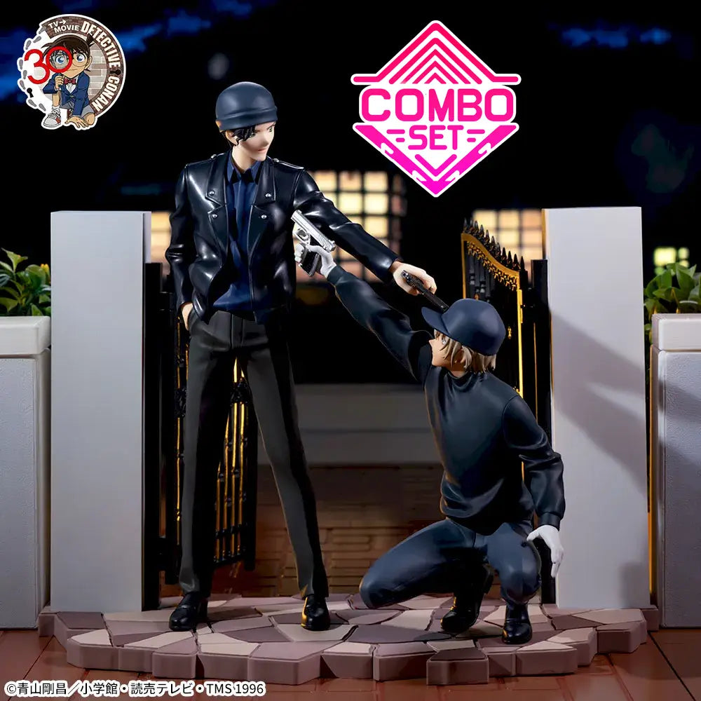 Figurine Shuichi Akai VS Rei Furuya Xross Link Luminasta Detective Conan