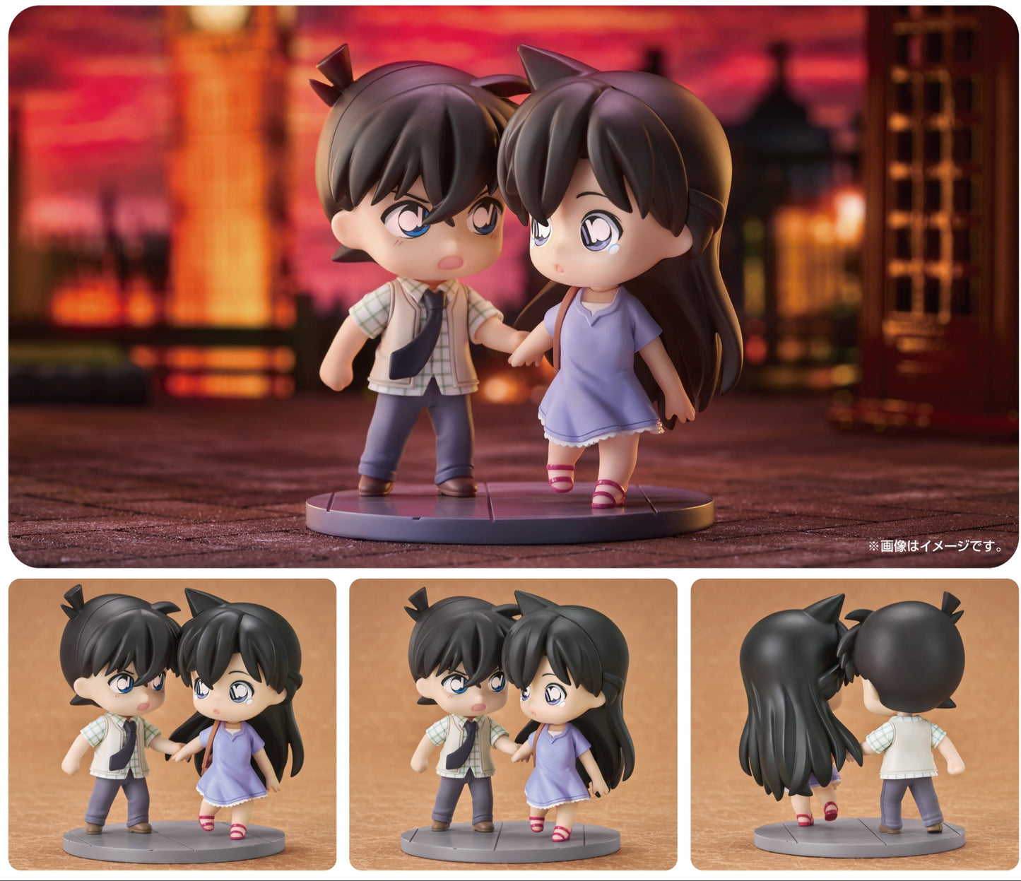 Figurine Shinichi Kudo & Ran Mori Qset+ Detective Conan