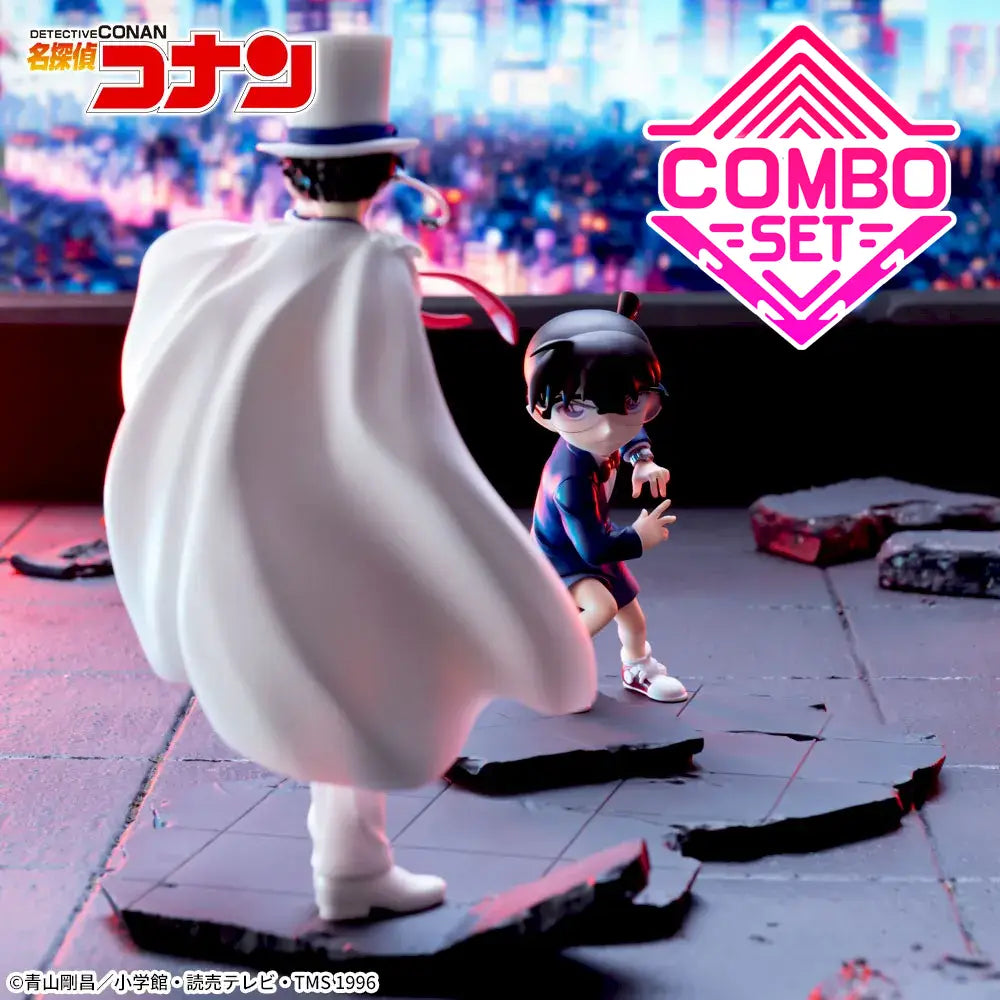 Figurine Kid Phantom Thief & Conan Edogawa Xross Link Luminasta Detective Conan Combo Set