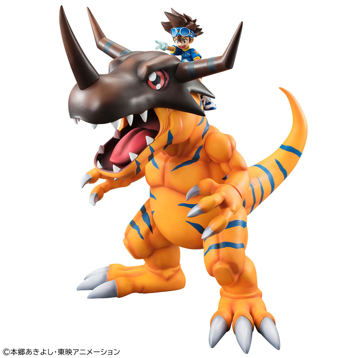Figurine Greymon & Taichi Kamiya G.E.M. Series Digimon