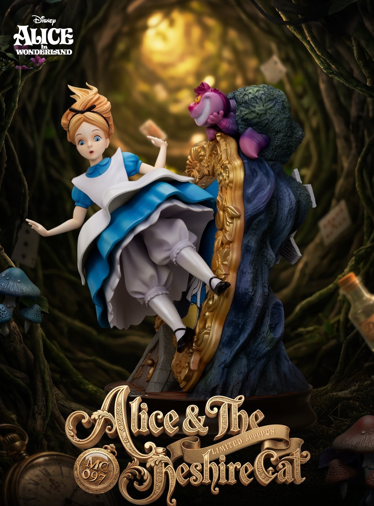 Figurine Alice & The Cheshire Cat Master Craft Alice au Pays des Merveilles Disney
