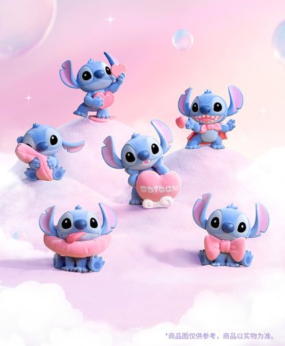 Figurine Stitch Sweet Pink Series Disney Box 6Pcs