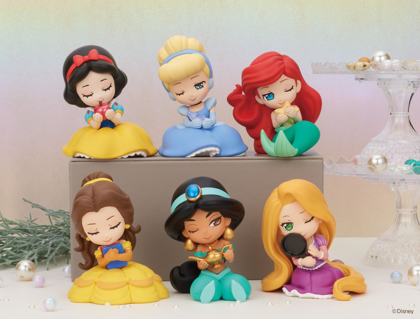 Figurine Disney Princess Hug Ver. Perihapi Disney Box 8Pcs