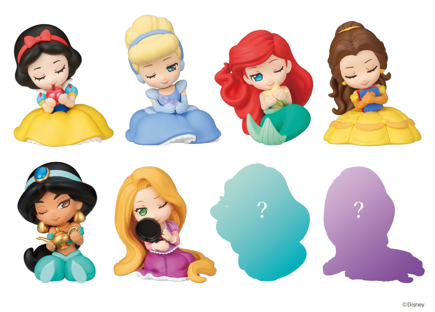 Figurine Disney Princess Hug Ver. Perihapi Disney Box 8Pcs